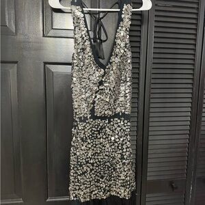 Sequin Black Dress
